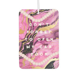 Grappig Meisje Quotes Open Deur Roze Auto Luchtverfrisser