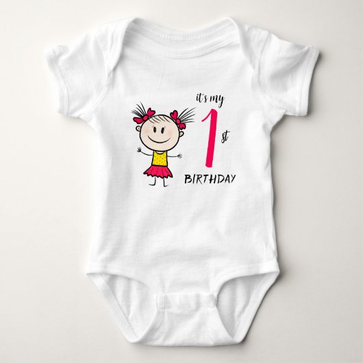 Grappig meisje romper (Voorkant)