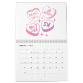 Grappig meisje roze citaten kalender (Feb 2027)