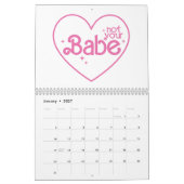 Grappig meisje roze citaten kalender (Jan 2027)