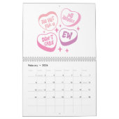 Grappig meisje roze citaten kalender (Feb 2026)