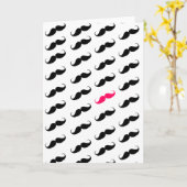 Grappig meisje roze en zwart model kaart (Gele Bloem)