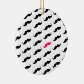 Grappig meisje roze en zwart model keramisch ornament (Rechts)