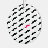 Grappig meisje roze en zwart model keramisch ornament (Links)