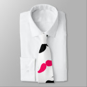 Grappig meisje roze en zwart model stropdas (Gebonden)