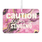 Grappig Meisje Zorgvuldige bestuurders Marmeren Ro Luchtverfrisser (Achterkant)