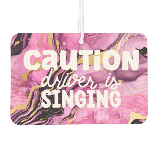 Grappig Meisje Zorgvuldige bestuurders Marmeren Ro Luchtverfrisser (Voorkant)