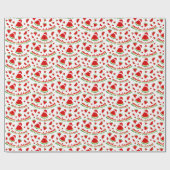 Grappig Melon kerstpatroon Cadeaupapier (Vlak)