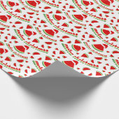 Grappig Melon kerstpatroon Cadeaupapier (Hoek)