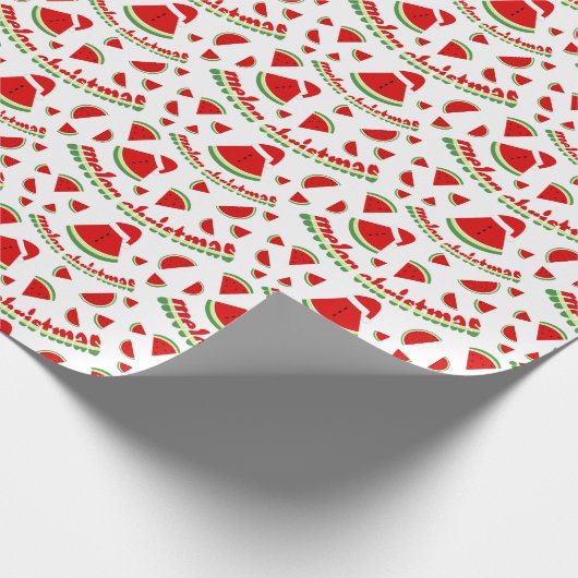 Grappig Melon kerstpatroon Cadeaupapier (Hoek)