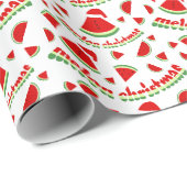 Grappig Melon kerstpatroon Cadeaupapier (Rol Hoek)