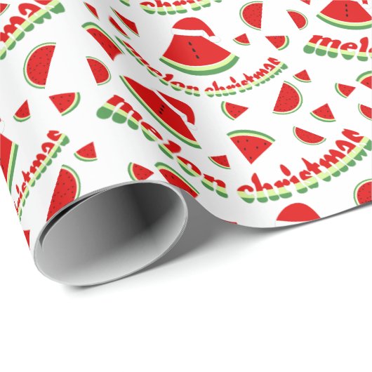 Grappig Melon kerstpatroon Cadeaupapier (Rol Hoek)