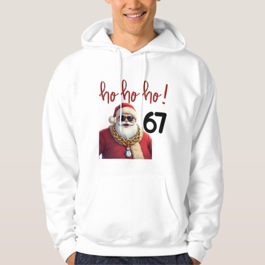 Grappig Meme 67 Kerstman Kerst T-shirt (Voorkant)