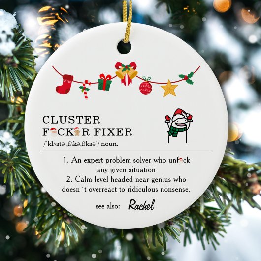 Grappig Meme Art Office Humor baas of collega Keramisch Ornament