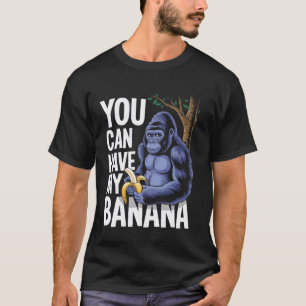 Grappig Meme Dier Gorilla Donkere Volwassenen Humo T-shirt
