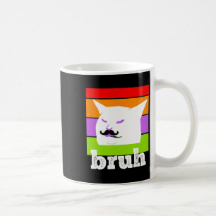 Grappig Meme Gezegde Bruh met Cat-cinco de Mayo-me Koffiemok