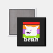 Grappig Meme Gezegde Bruh met Cat-cinco de Mayo-me Magneet (Voorkant / Achterkant)