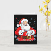 Grappig Meme Kerstman Cadeau Mannen, Vrouwen T-shi Kaart (Gele Bloem)