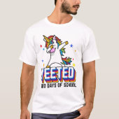 Grappig Meme Yet Unicorn 100e schooldag T-shirt (Voorkant)