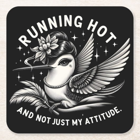 Grappig Menopauze Hot Flash Onderzetter (Voorkant)