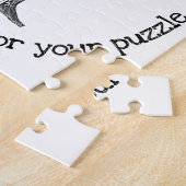 Grappig  menselijke anatomie die zweeft over koken legpuzzel (Zijkant)