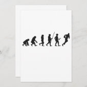 Grappig Menselijke Evolutie Fantasy Voetbal Sport Kaart (Voorkant / Achterkant)
