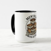 Grappig Mentaal Ergens Met Otters Mok (Voorkant links)