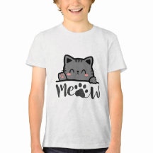 Grappig 'Meow' Kat Liefhebber T-Shirt - Cute Kitty