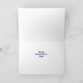 Grappig Merican Eagle 4 juli Beer and Fireworks Kaart (Binnen)