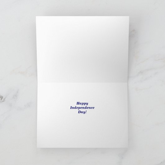 Grappig Merican Eagle 4 juli Beer and Fireworks Kaart (Binnen)