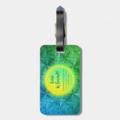 Grappig, merkbaar en personaliseerbaar Bagagelabel (Achterkant verticaal)