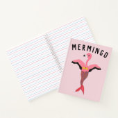Grappig Mermingo Flamingo Zeemeermin Magisch Wezen Notitieboek (Binnen)
