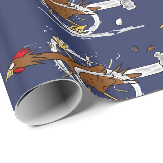 Grappig met bruine cartoon cadeaupapier (Rol Hoek)