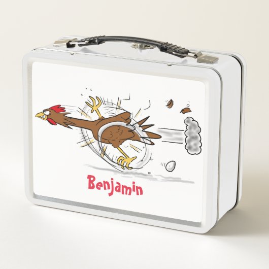 Grappig met coole cartoon illustratie kip (Achterkant)