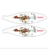 Grappig met coole cartoon illustratie kip basketbal (Panelen)