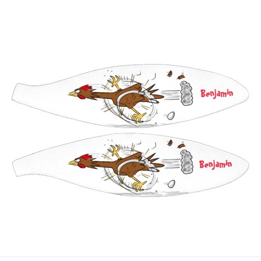 Grappig met coole cartoon illustratie kip basketbal (Panelen)