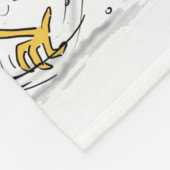 Grappig met coole cartoon illustratie kip fleece deken (Hoek)