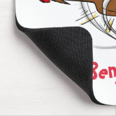 Grappig met coole cartoon illustratie kip muismat (Hoek)