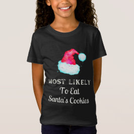 Grappig met de kerstkoekjes van de kerstman t-shirt