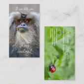 Grappig met een motivatie citaat visitekaartje (Voorkant / Achterkant)