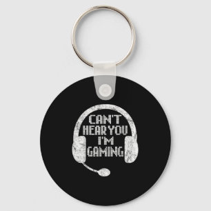 Grappig met gamer Gift Headset kan je niet horen d Sleutelhanger