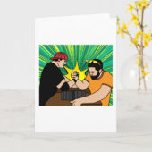 Grappig met het kronkelen kaart (Gele Bloem)