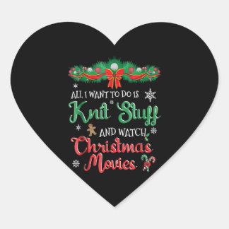 Grappig met kerstfilm hart sticker