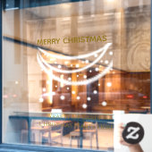 Grappig met Kerstmis Raamsticker (Cafe Raam)