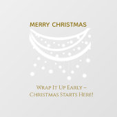 Grappig met Kerstmis Raamsticker (Vel)