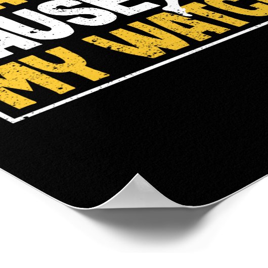 Grappig met marathon als ik instort poster (Hoek)