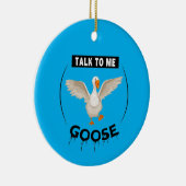 Grappig met me praten. keramisch ornament (Rechts)