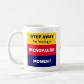 Grappig met MENOPAUSE MOMENT Monogram Koffiemok (Links)