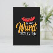 Grappig met mijn wangedrag Oktoberfest Kaart (Staand voorkant)