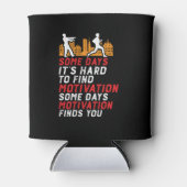 Grappig met motivatie om door ziombiës te lopen blikjeskoeler (Voorkant)